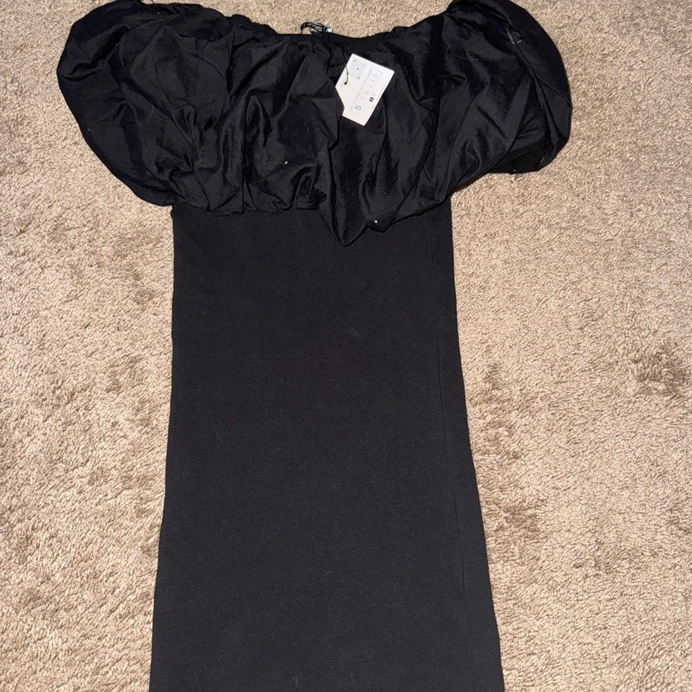 Zara Black Strapless Dress